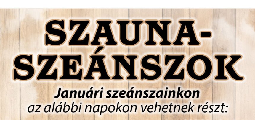 2025. januári szauna szeánszok