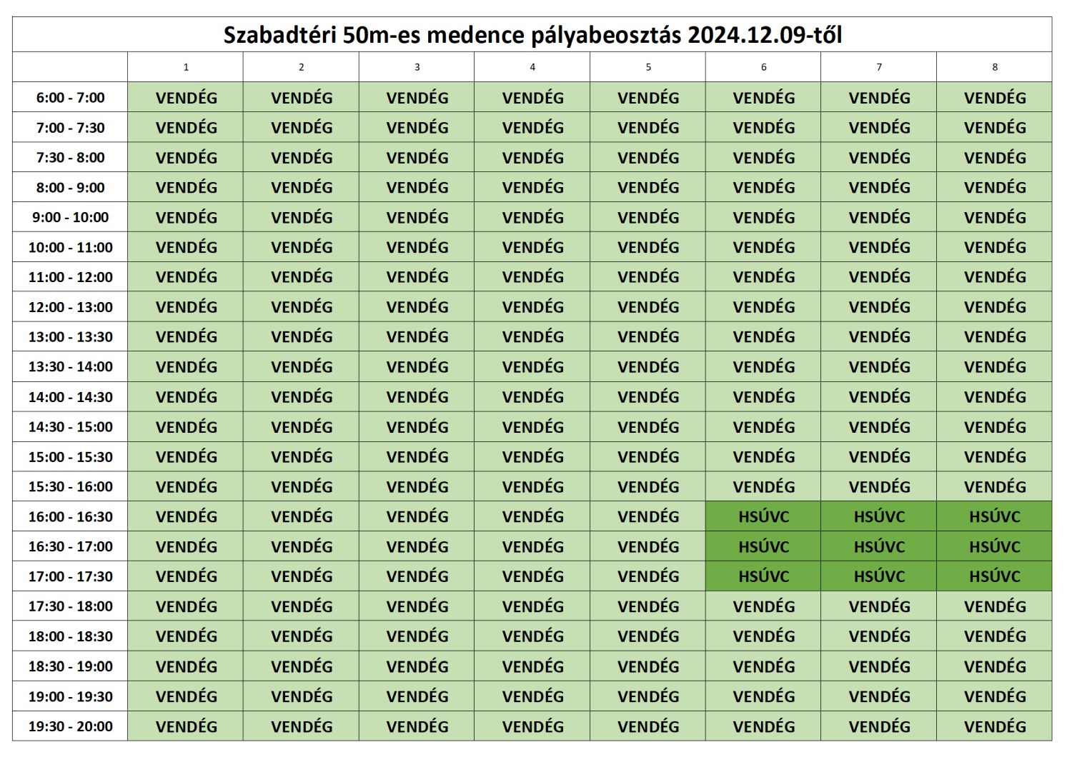 Szabadtéri medence - téli szezon